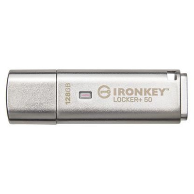 Kingston Flash Disk IronKey 128GB IKLP50 IronKey Locker+ 50 AES USB, w/256bit Encryption