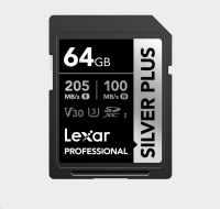 Lexar SDXC Professional SILVER Plus 1066x UHS-I/U3/A2/4K R205/W100 (V30) 64GB