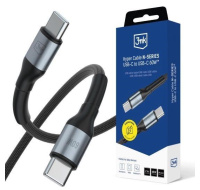 3mk kabel Hyper Cable N-SERIES C to C 2m 20V/3A 60W Black
