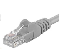 PremiumCord Patch kabel UTP RJ45-RJ45 CAT6 0.25m šedá