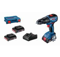 Bosch GSB 18V-50 + 3× GBA 2,0Ah + GAL 18V-20 v L-Case profesionální sada