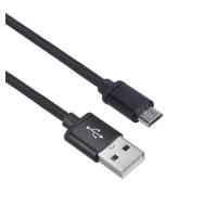 Solight USB kabel, USB 2.0 A konektor - USB B micro konektor, blistr, 1m