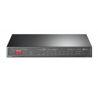 TP-Link CCTV switch TL-SG1210MP (8xGbE, 1xGbE uplink, 1xGbE/SFP combo uplink, 8x PoE+, 123W, fanless)