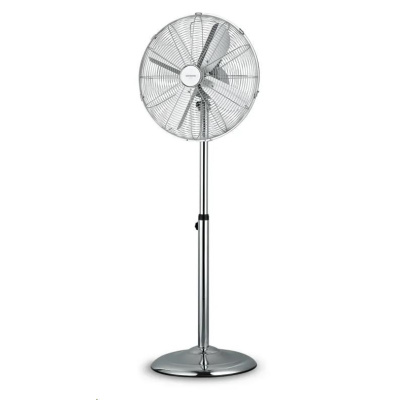 Orava SF-200 X stojanový kovový ventilátor, 3 stupně rychlosti, automatické otáčení, stříbrná