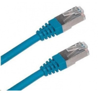 XtendLan patch kabel Cat6A, SFTP, LS0H - 0,5m, modrý (prodej po 10 ks)