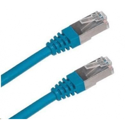 Patch kabel XtendLan Cat6A, S-FTP - 0,5m, modrý