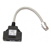 Adaptér rozdvojka RJ45, 1x8p8c/2x8p4c, TEL-TEL