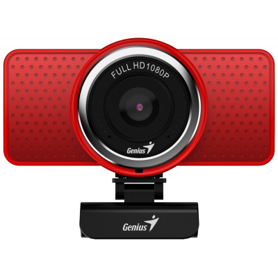 GENIUS webkamera ECam 8000/ červená/ Full HD 1080P/ USB2.0/ mikrofon
