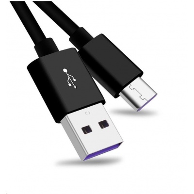 PremiumCord Kabel USB 3.1 C/M - USB 2.0 A/M, Super fast charging 5A, černá, 1m