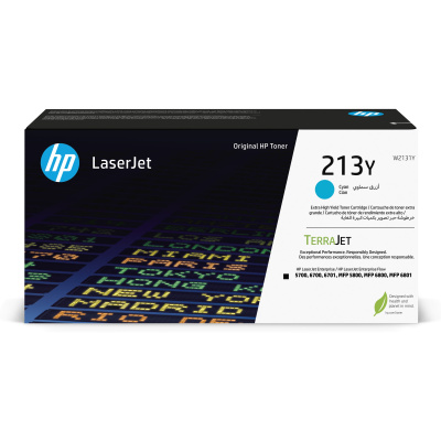 HP 213Y Cyn Original LaserJet Toner Crtg (12,000 pages)