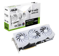 ASUS VGA NVIDIA GeForce RTX 4070 Ti SUPER TUF GAMING WHITE OC 16G, 16G GDDR6X, 3xDP, 2xHDMI