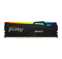 KINGSTON DIMM DDR5 16GB 6000MT/s CL30 Non-ECC FURY Beast RGB XMP, Černá