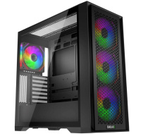 EVOLVEO Rhino, skříň eATX/ATX, 4x ARGB ventilátor 120mm, boční panel temperované sklo + mřížkovaný přední panel