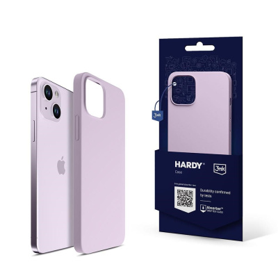 3mk Hardy Silicone MagCase pro Apple iPhone 14, Light Purple