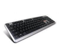 C-TECH klávesnice KB-102 USB, slim, silver, CZ/SK