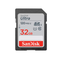 SanDisk MicroSDHC karta 32GB Ultra (R:120/W:120 MB/s, UHS-I, C10)