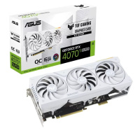 ASUS VGA NVIDIA GeForce RTX 4070 Ti SUPER TUF GAMING BTF WHITE OC 16G, 16G GDDR6X, 3xDP, 2xHDMI