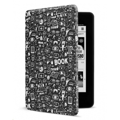 CONNECT IT pouzdro pro Amazon NEW Kindle Paperwhite 4 (2018), černé Doodle