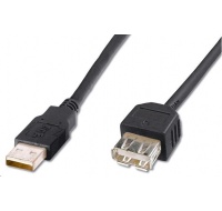 PREMIUMCORD Kabel USB 2.0 A-A 0,2m (20cm), prodlužovací (M/F)