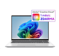 ASUS NTB Vivobook 16 (M1607KA-MB058W), R7-AI-350, 16" 1920 x 1200, 16GB, 1TB SSD, Radeon, W11 Home, Silver