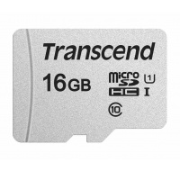 TRANSCEND MicroSDHC karta 16GB 300S, UHS-I U1 + adaptér