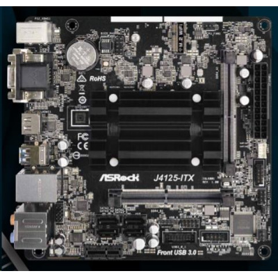 BAZAR - ASRock MB Int.procesor J4125-ITX, 2xDDR4, VGA, mini-ITX - Po opravě (Náhradní krabice)