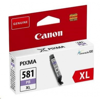Canon CARTRIDGE CLI-581XL foto modrá pro PIXMA TS615x, TS625x, TS635x, TS815x,TS825x, TS835x, TS915x (4 710 str.)