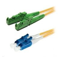 Duplexní patch kabel SM 9/125, OS2, E2000(APC)-LC(PC), LS0H, 2m