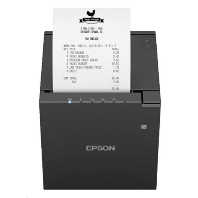 Epson TM-m30III, USB, USB-C, Ethernet, 8 dots/mm (203 dpi), cutter, white