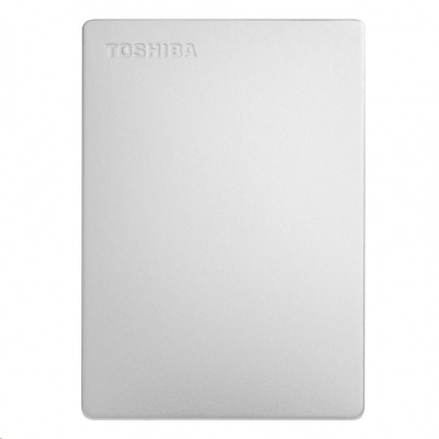TOSHIBA HDD CANVIO SLIM 1TB, 2,5", USB 3.2 Gen 1, stříbrná / silver
