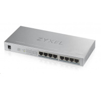 Zyxel GS1008HP 8-port Desktop Gigabit PoE Switch, 8x PoE+ GbE, PoE 60W