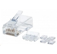 Intellinet konektor RJ45, Cat6A, UTP, 15µ, drát, 80 ks v nádobě