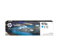 HP 973X High Yield Cyan Original PageWide Cartridge (7,000 pages)