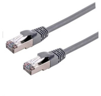 C-TECH kabel patchcord Cat6a, S/FTP, šedý, 15m