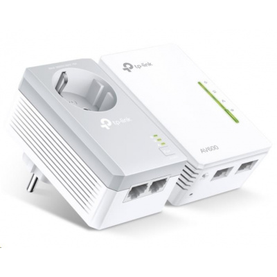 TP-Link TL-WPA4226KIT WiFi4 průchozí powerline set (N600, AV600,2x100Mb/s,HomePlug AV2)