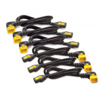 APC Power Cord Kit (6 ks), Locking, C19 to C20, (90°), 0.6m