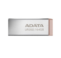 ADATA Flash Disk 64GB UR350, USB 3.2 Dash Drive, kov hnědá