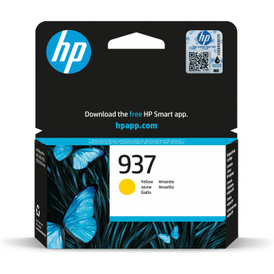 HP 937 Yellow Original Ink Cartridge (800 pages)