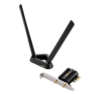 ASUS PCE-AXE59BT Wireless AXE5400 PCIe Wi-Fi 6E Adapter Card, Bluetooth 5.2