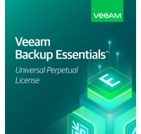 Veeam Backup Essentials Universal Perpetual License. Inc. Ent. Plus Ed. features. 1Y of Prod. (24/7) Supp. is inc. PS