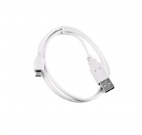 C-TECH kabel USB 2.0 AM/Micro, 2m, bílý