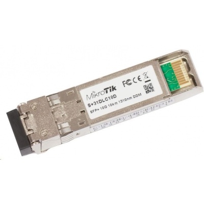 MikroTik SFP+ (miniGBIC) modul S+31DLC10D, SM, 10km, 10G