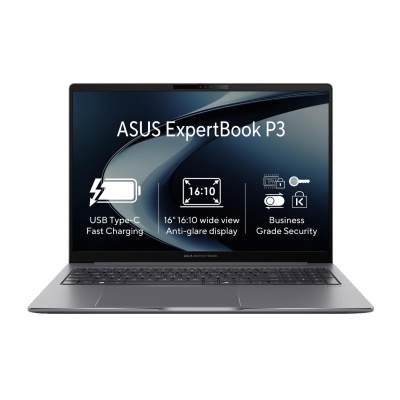 ASUS NTB ExpertBook P3 (P3605CVA-MB0004X), i7-13620H, 16" WUXGA, 32GB, 1TB SSD, UHD, W11 Pro, Misty Grey