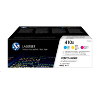 HP 410X 3-pack High Yield Cyan/Magenta/Yellow Original LaserJet Toner Cartridges (CF252XM) (5,000 / 5,000 / 5,000 pages)