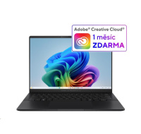 ASUS NTB Vivobook S 14 (M5406KA-OLED071W), AI7-350, 14" 1920 x 1200, 24GB, 1TB SSD, Radeon, W11 Home, Black