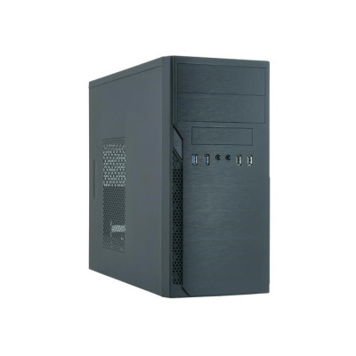 BAZAR - CHIEFTEC skříň Elox Series / Minitower, HO-12B-OP, Black, bez zdroje - Rozbaleno (Komplet)