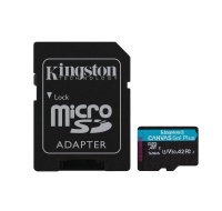 Kingston MicroSDXC karta 1TB Canvas Go! Plus, R:170/W:90MB/s, Class 10, UHS-I, U3, V30, A2 + Adaptér