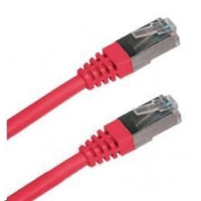 Patch kabel XtendLan Cat6A, S-FTP - 0,30m, červený