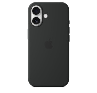 APPLE iPhone 16 Silicone Case with MagSafe - Black