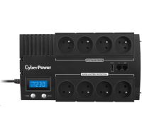 CyberPower BRICs Series II SOHO LCD UPS 1000VA/600W, české zásuvky - Poškozený obal - BAZAR